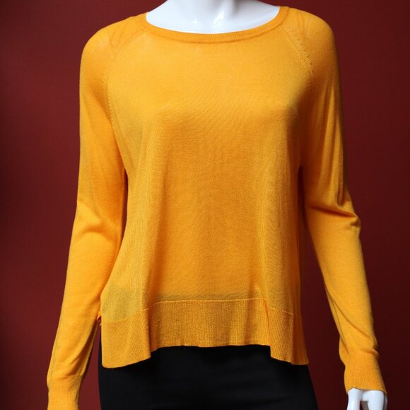 Zara Yellow Lightweight Knit Sweater - Picture 1 of 8